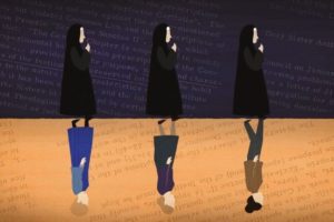 IHM nuns mirrored by women in secular dress