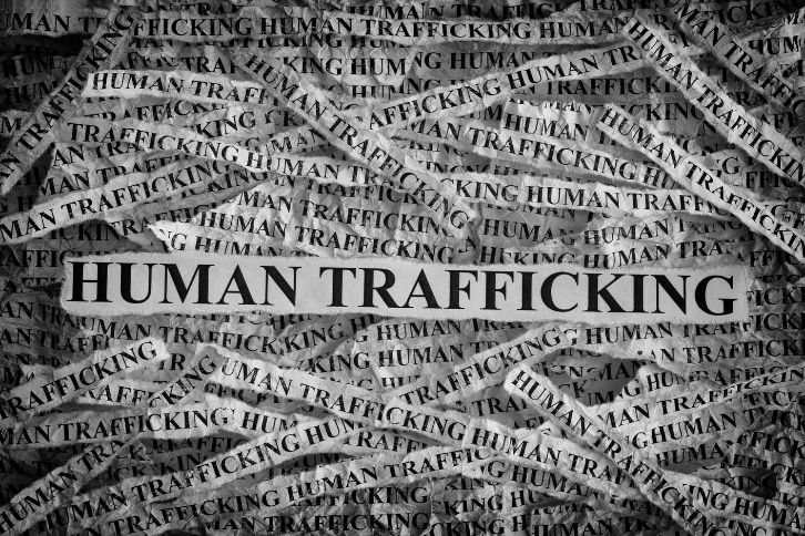 Human trafficking news cutouts