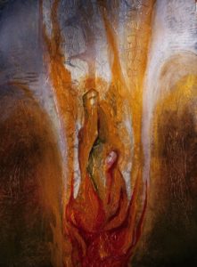 Abstract painting of the Holy Spirit